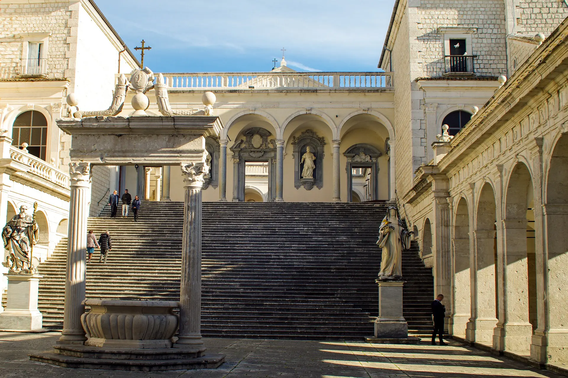 L’Abbazia di Montecassino - scalinata