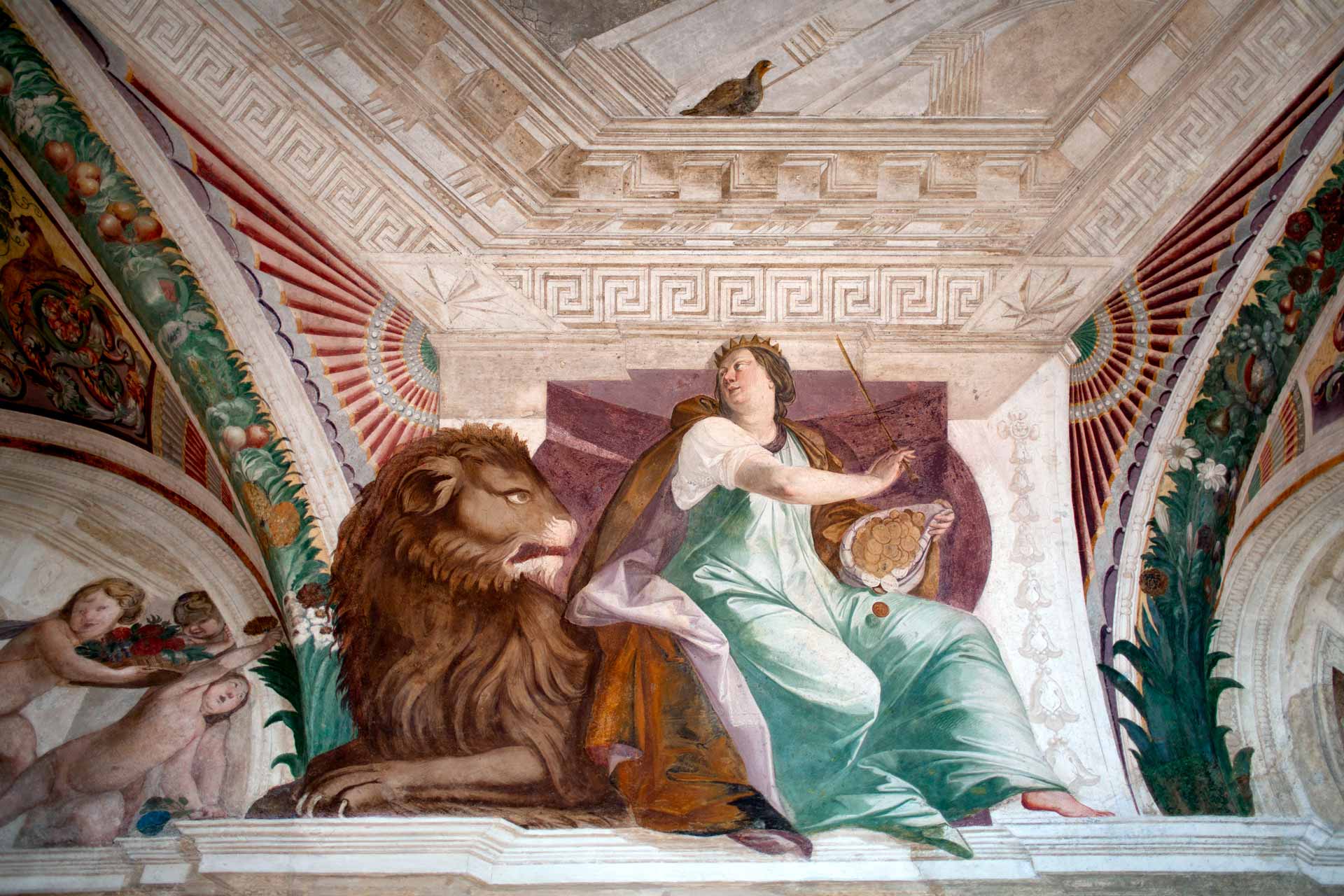 Affresco nel Casino di Montaldo, Villa Lante